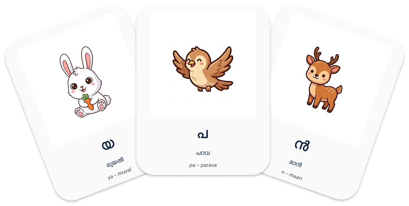 Card-based learning method showing one card at a time