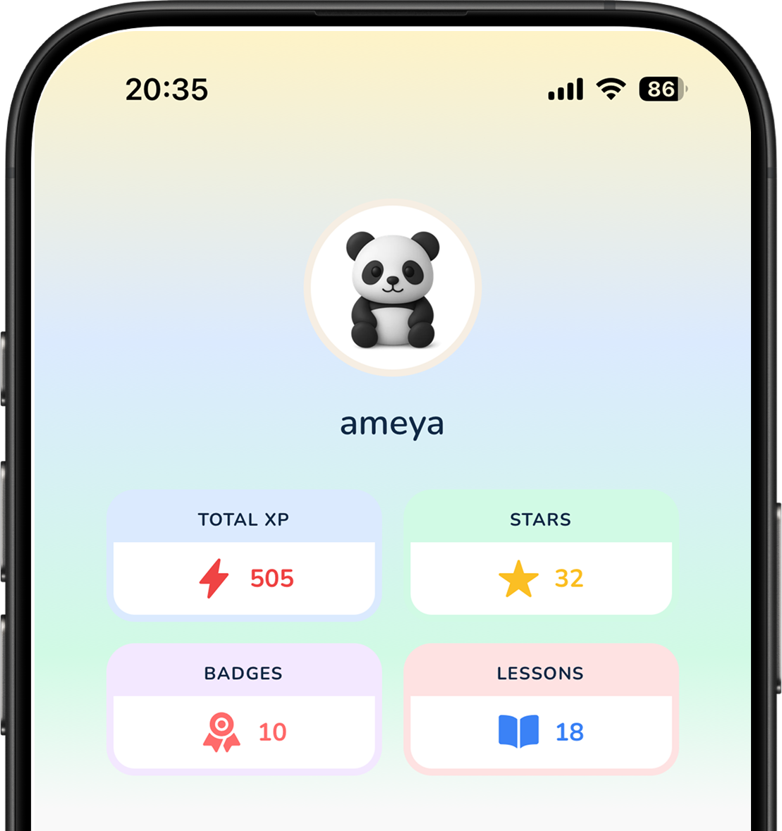 Malayalam learning app progress tracking for kids